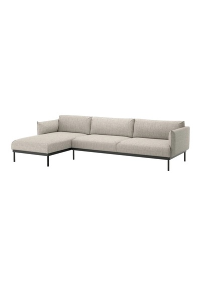 Ikea Gri Konforlu Kanepe - Uzanma Koltuklu 4'lü Kanepe