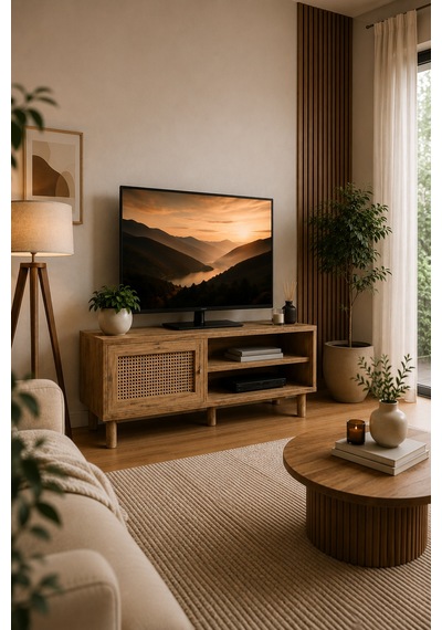 Renazzo %100 Mdf Nova Hazeran Tv Ünitesi Atlantik Çam 138x55 Cm