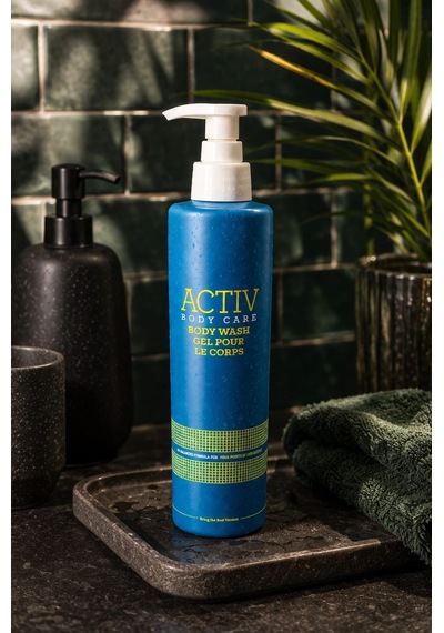 Actıv Body Care Mavi Ambalajlı Ferahlatıcı Vücut Nemlendirici Duş Jeli 360 Ml Tüm Cilt Tipleri İçin Fresh