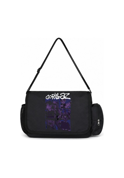 Sevbano Gorillaz Rock Metal Müzik Grubu Baskılı Unisex Okul, Spor, Ofis Ç Siyah
