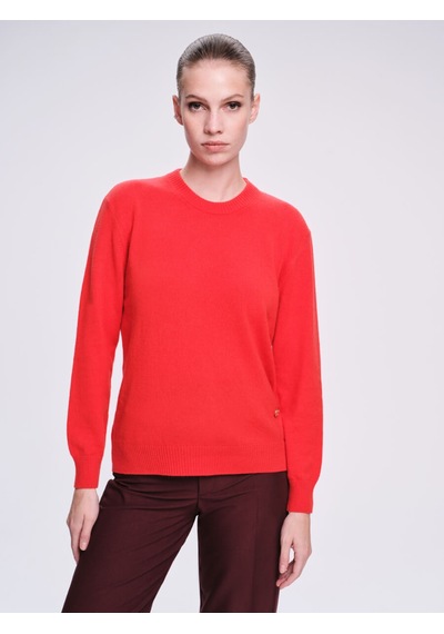 Hatemoğlu Saykı Woman Regular Fit Kaşmir Kırmızı Kazak