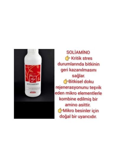 Bitkisel Menşeli Sıvı Gübre Sıvı Aminoasit Soliamino 1 L