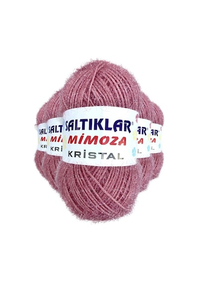5 Adet Mimoza Kristal Işıltılı Şal Patik Yelek İpi 28 Çok Renkli