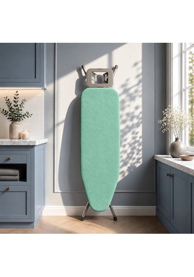Pionny Duck Kumaş Keçeli Ütü Masası Kılıfı - 55x140 Cm - Mint Çok Renkli