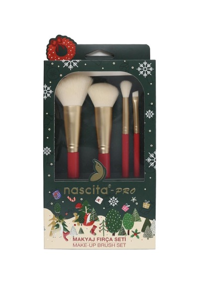 Christmas Makyaj Fırça Seti - 176 Çok renkli