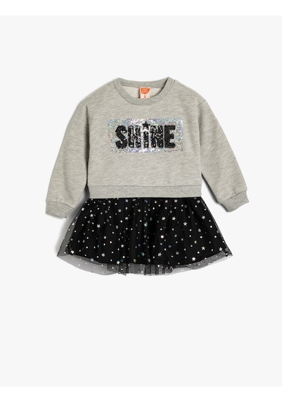 Koton Sweat Elbise Tütü Etek Detaylı Yuvarlak Yaka Uzun Kollu Baskılı Pamuklu Gri 5wmg80004ak Gri Koton Sweat Elbise Tütü Etek Detaylı Yuvarlak Yaka Uzun Kollu Baskılı Pamuklu Gri 5wmg80004ak Gri