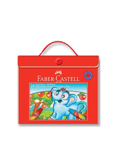 Faber-castell Pastel Boya Plastik Çantalı 24 Renk Çok Renkli
