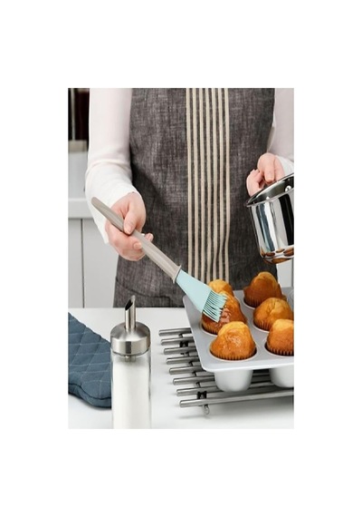Ikea Bakglad Silikon Yumurta Hamur Pasta Fırçası Bej Mavi 26 Cm Bn60485551 Çok Renkli