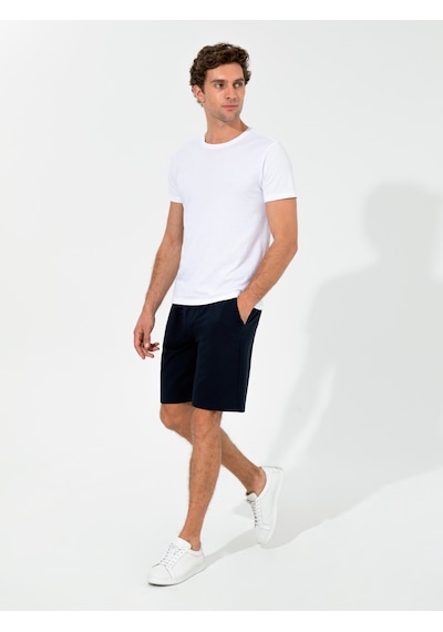 Cacharel Lacivert Comfort Fit Örme Şort