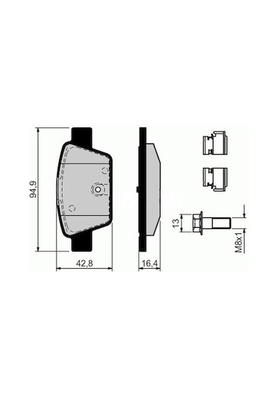 Sangsın Sp1893 Arka Fren Balatası Fıat Stılo 02 Lınea 07 Bravo Iı 07 14 Alfa Romeo Mito 08 Multıpla 99 77364590-77363518-77362768-9949280 1 Takım