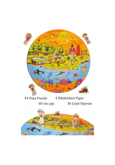 3d Hayvanlar Alemi Puzzle Orman , Çiftlik , Deniz Ve Uçan Hayvanlar