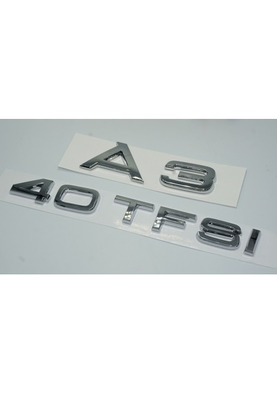 Audi A3 40 TFSi Krom ABS 3M 3D Bagaj Yazı Logo Ürün