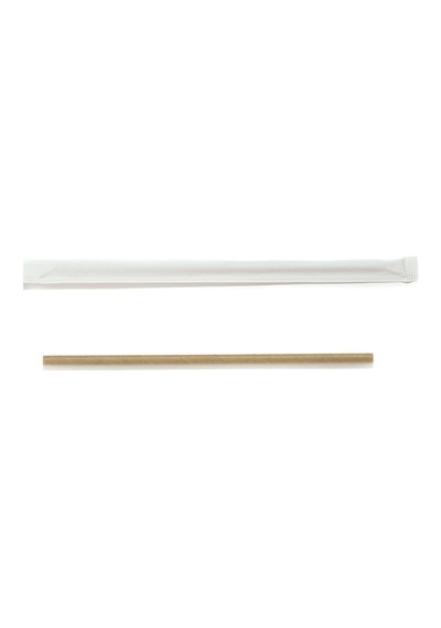 Kağıt Pipet Kraft Sargılı 6x195mm 100 Adet 100 Adet