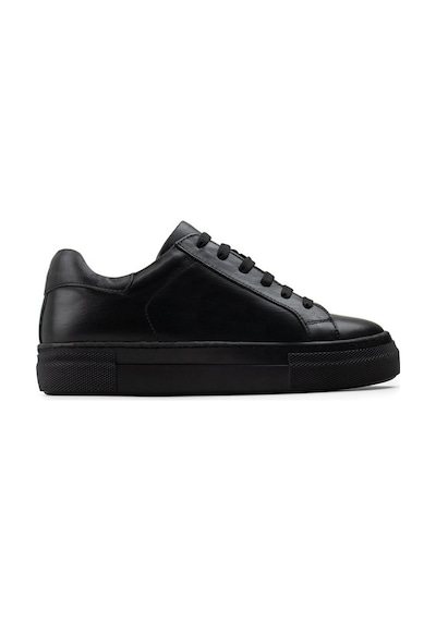 Deery Hakiki Deri Siyah Sneaker Kadın Ayakkabı Siyah (550903299) Siyah