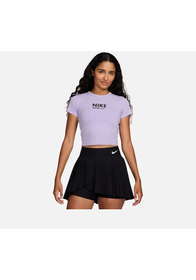 Sportswear Gel Cropped Short-sleeve Kadın Tişört Mor