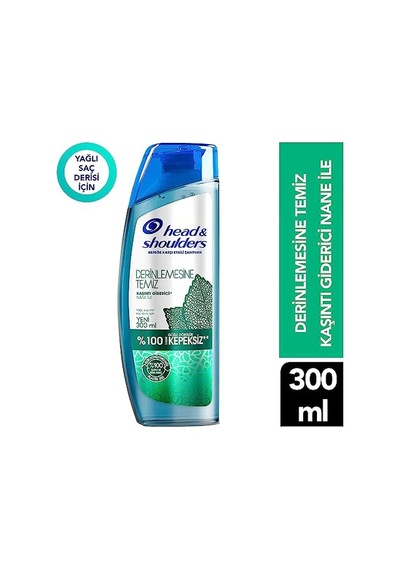 Head & Shoulders Derinlemesine Temizlik Şampuan Kaşıntı Giderici Nane 300 Ml