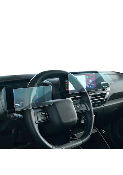 Citroen C4 Max 2025 Uyumlu Dijital Gösterge Ve Navigasyon 9h Nano Ekran Koruyucu 2 Li Set 9H Nano Ekran Koruyucu
