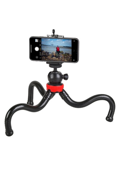 Ayex Mt-10 Esnek Mini Tripod Küresel Kafa & Telefon Tutucu Kamera Ve Akıllı Telefon Uyumlu -