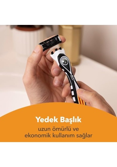 Bıc Hybrid 5 Flex 4'lü Yedek Tıraş Bıçağı Kartuşu 5 Bıçak , 5 Nano Teknolojik Titanyum Bıçak, E Vitamini İle Zenginleştirilmiş Geniş Kayganlaştırıcı Bant