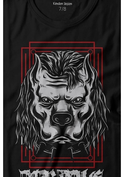 Kendim Seçtim Brave Dog Head Stay Strong Güçlü Kal Gym Spor Baskılı Tişört Çocuk T-shirt 001