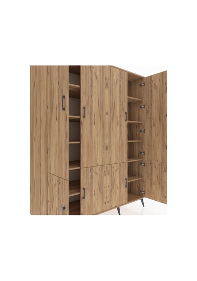Kronos Gardrop 10 Raflı 8 Kapaklı 176x59x221 Çam-çam Çam Kronos Gardrop 10 Raflı 8 Kapaklı 176x59x221 Çam-çam Çam