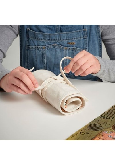 Ikea Solfågel Katlanır Kalem Kutusu, Bej, 46x21 Cm