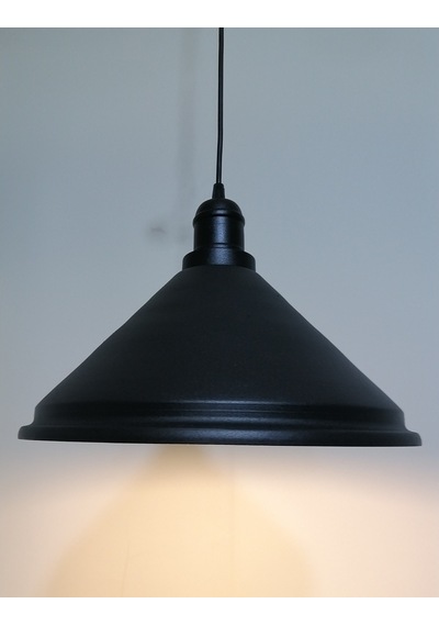 Riolight Retro Siyah Içi Beyaz Tekli Metal Sarkıt Çap: 33Cm (538289274)