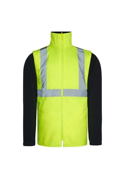 Reflektörlü 5+1 Farklı Kullanımlı Oxford 300d Parka Sarı Sarı