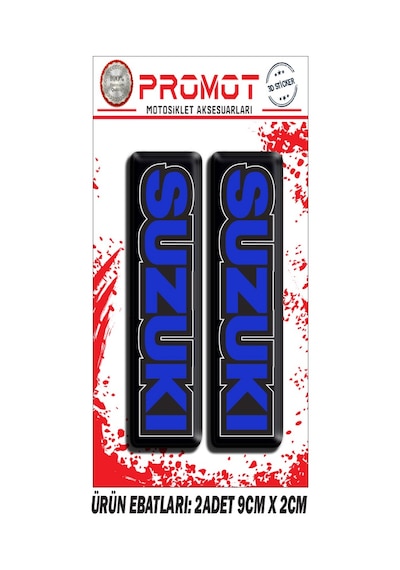 Suzuki Ön Maşa 3d Kabartmalı 2'li Damla Sticker 001