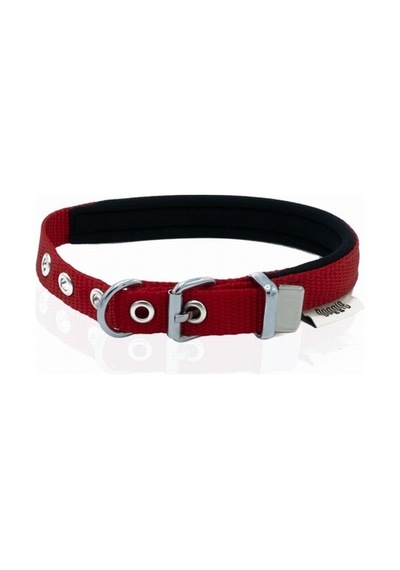 Doggie Konfor Dokuma Köpek Boyun Tasması Kırmızı 5 x 55 CM 65 CM Kırmızı