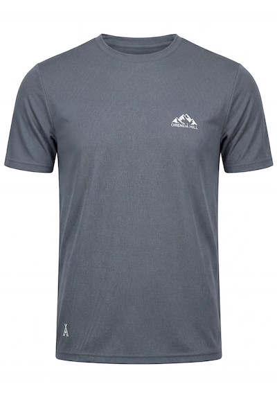 Orendahill Erkek Spor Tişört Hızlı Kuruyan Esnek Regular Fit Basic Gym Activewear Antrasit