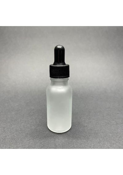 20 Ml Siyah Plastik Kapaklı Buzlu Cam Damlalıklı Şişe , 20cc Dam