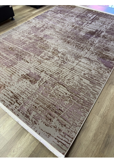 Hoom Rugs Emp Milan Ml016 180x260 Modern Tozumaz Halı Gri - Mürdüm