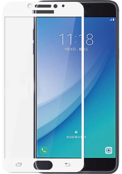 Samsung Uyumlu Galaxy C7 Pro Fiber Nano Kırılmaz Ekran Koruyucu