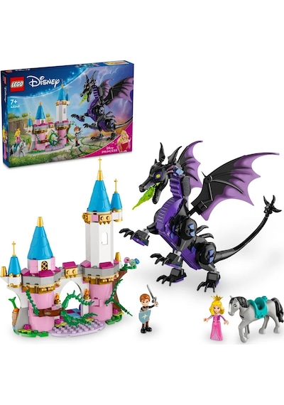 LEGO® │ Disney Princess Malefiz’in Ejderha Formu 43240 - 7 Yaş & Üzeri Çocuklar için Yaratıcı Oyuncak Yapım Seti (583 Parça)