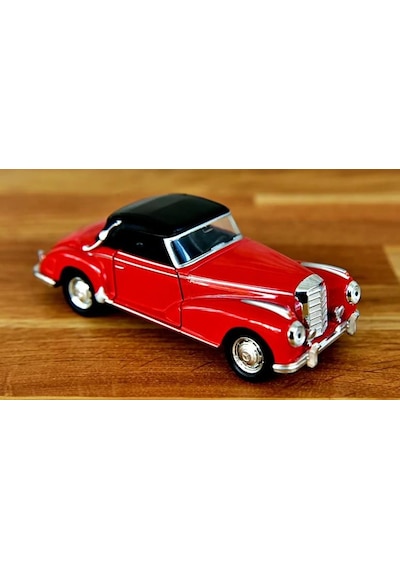 Nostaljik Klasik Metal Çek Bırak Araba Kırmızı Kapılar Açılır 1/36 Ölçek Mod:5 Diğer