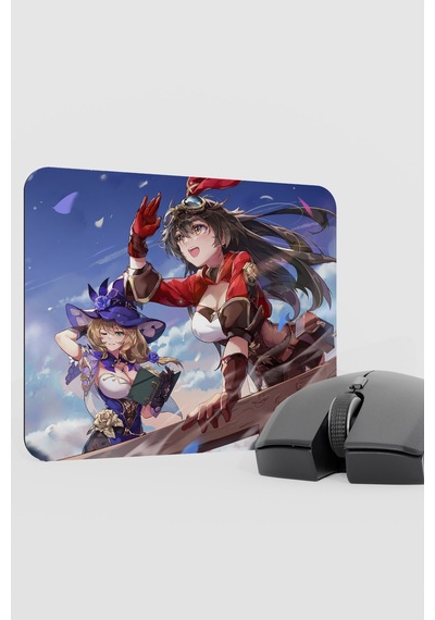 Amber Genshin Impact Anime Gacha V5 - 22x18 Gaming Mouse Pad Fare Altlığı