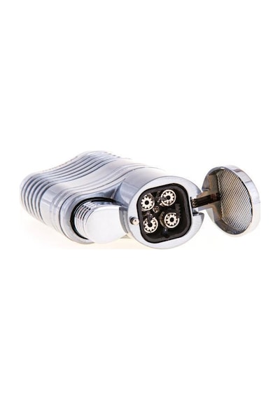 4 Torch Pürmüz Gümüş Puro Çakmağı - Tr3493