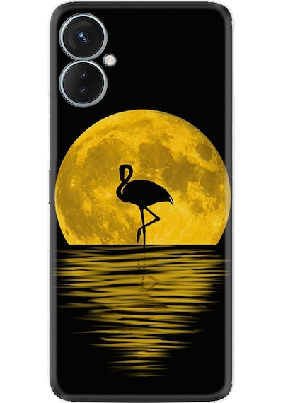 Tecno Spark 9 Pro Kilif Silikon Desen Ay Ve Flamingo 1775 566399526