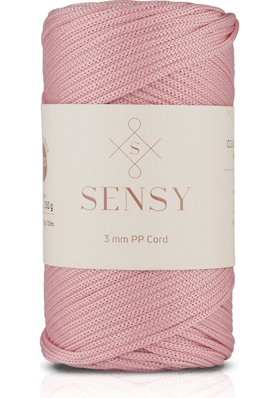 3 Mm - 250 Gr Polyester Makrome Ipi Pembe 120 M Polyester Makrome Ip Supla Ip Ve Çanta Ipliği
