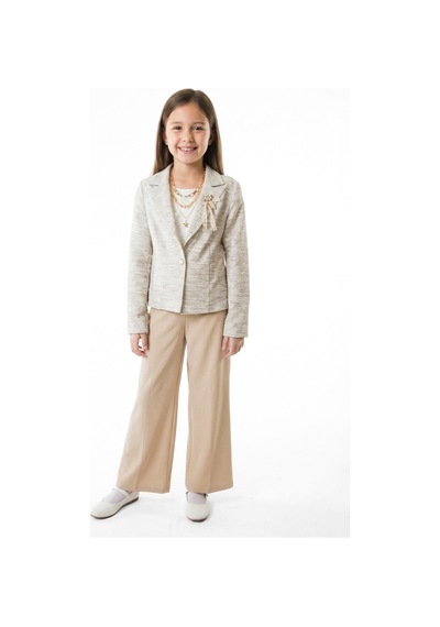 Xo Kids Kız Çocuk 3lu Alt Üst Takım 11-16 Yaş 6131 Bej