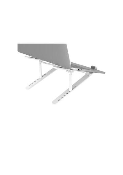 Dizüstü Bilgisayarlar İçin Silikon Kaplamalı Kaymaz, Çok Yönlü Açı Ve Katlanabilir Laptop Standı