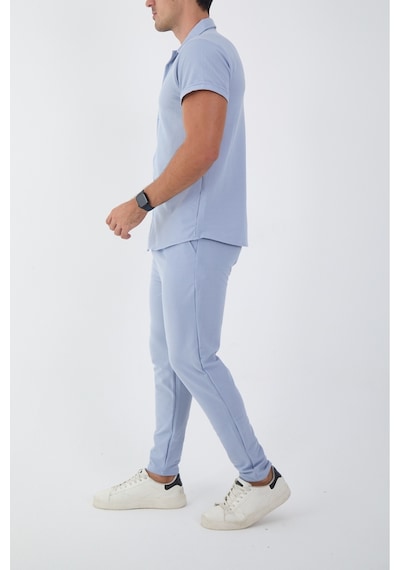 Mcz Mavi Renk Slim Fit Erkek Pantolon - Gömlek Alt Üst Takım