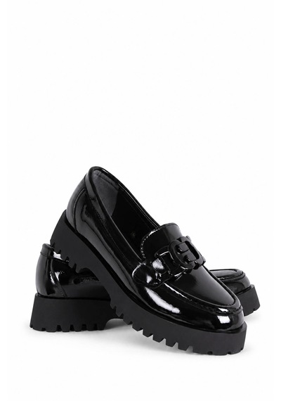 Trender 30-2814 Siyah Rugan Kadın Loafer Ayakkabı 27ksd9000012