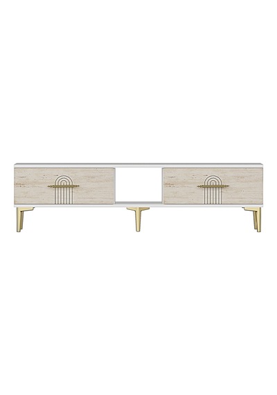 Tsa1515bt - İdatv150 Tv Stand, Tv Sehpası Beyaz - Traverten 150cm