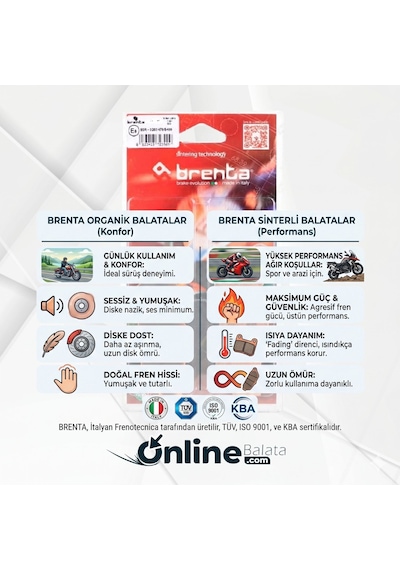Diavel 1200 11-20 Ön Fren Balatası Brenta Sintermetal Brt014