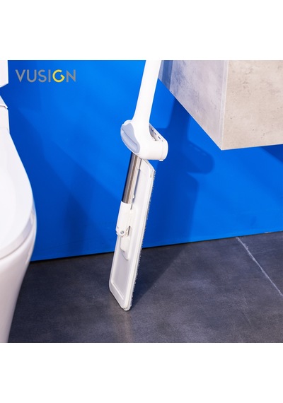 Vusıgn Mikrofiber Düz Mop Paspas Zemin Temizleme Mop 56x15x6.5 Cm Ahşap Rengi