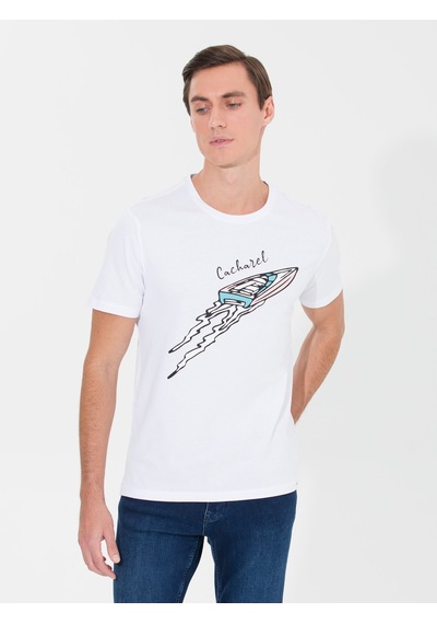 Cacharel Erkek Beyaz Tişört 50266515-vr013