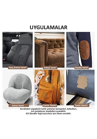 Alkantara Arkası Yapışkanlı Kumaş 48 X 100 Cm Lüks Süet Kaplama, Su İtici, Dayanıklı Alkantara Bej