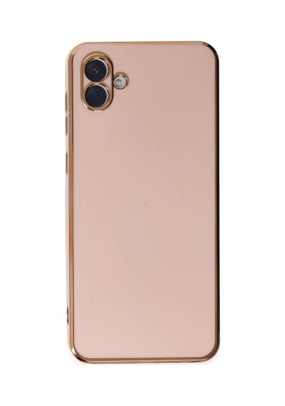 Samsung Uyumlu Galaxy A04 Kılıf Volet Silikon - Pembe Evimdeyokyok